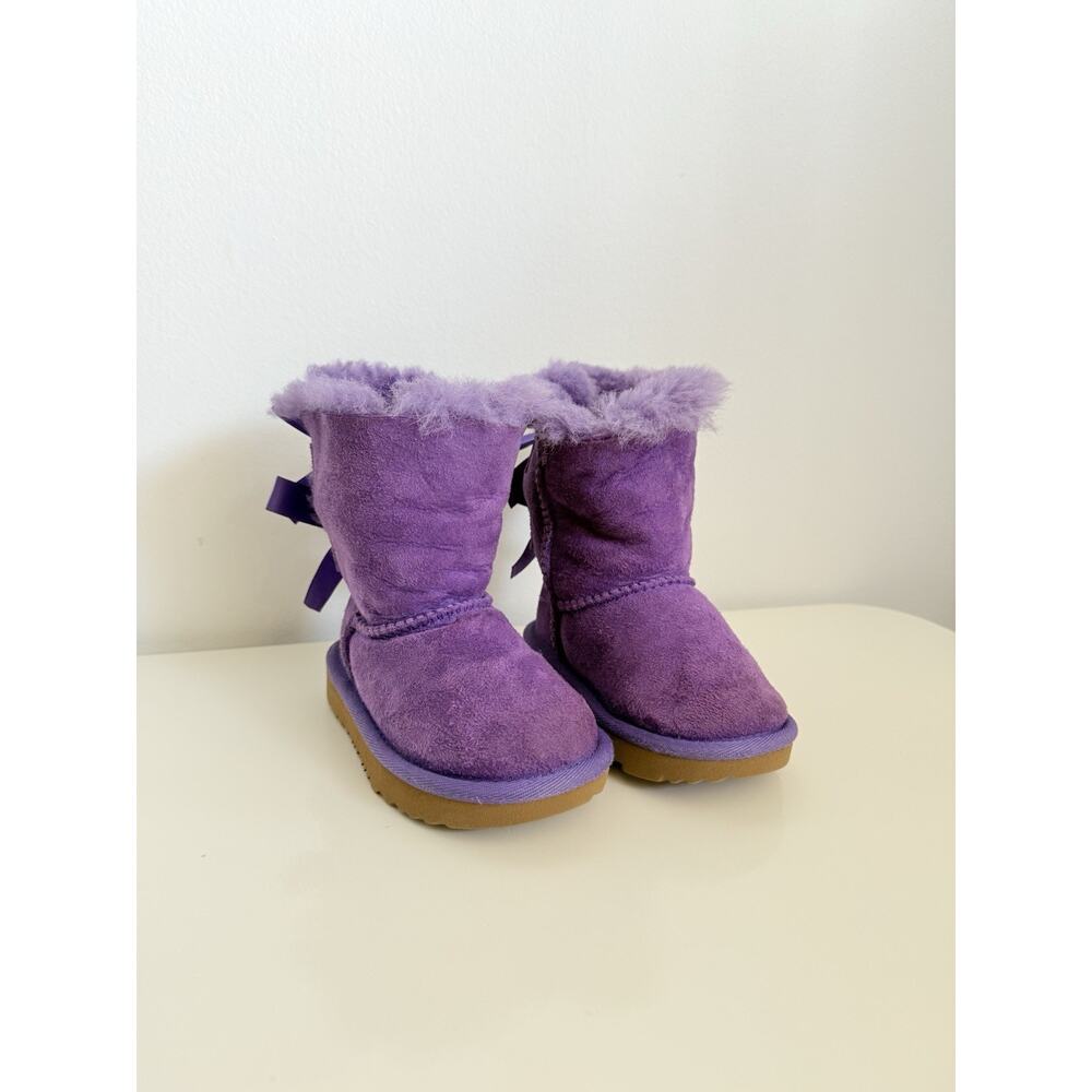 UGG purple Toddler Bailey Bow II Boot Original Style 1017394T - Size 6